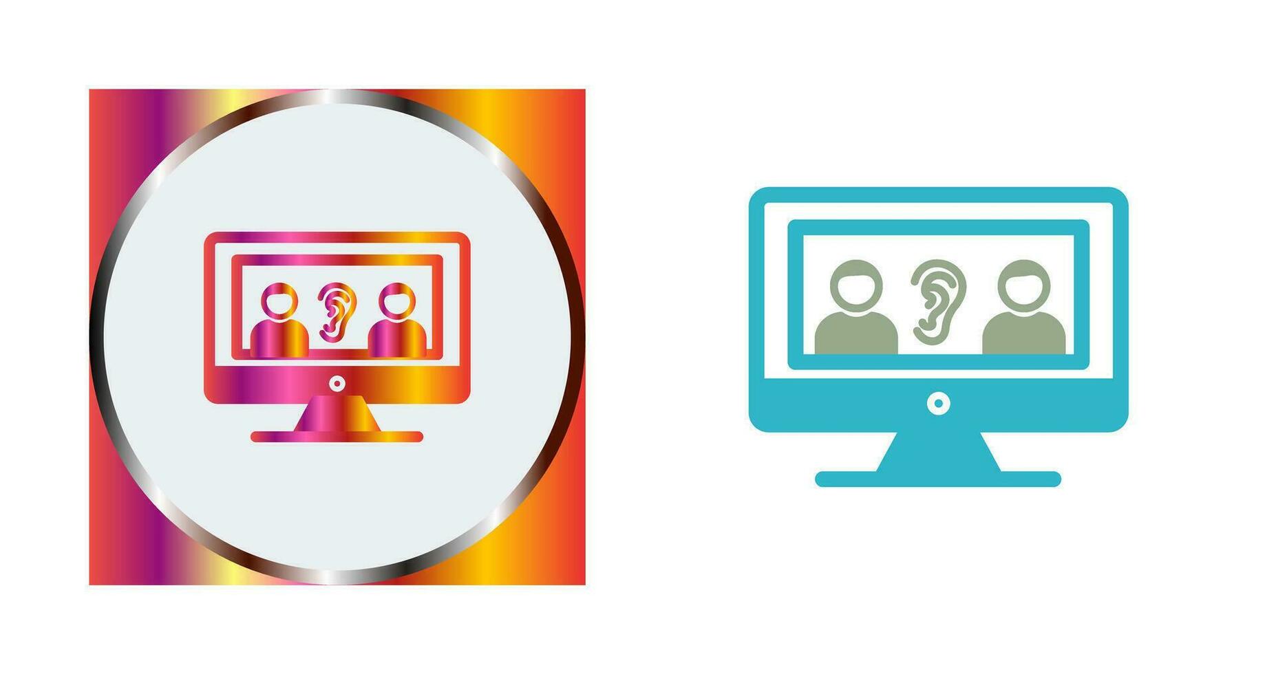 Listening Vector Icon