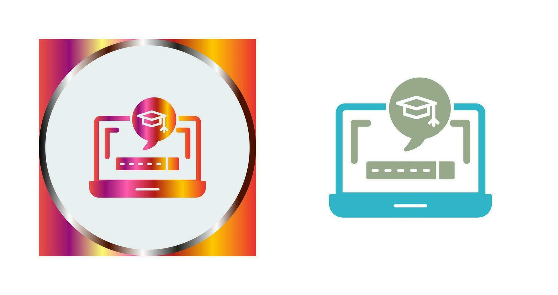 Digital Learning Vector Icon