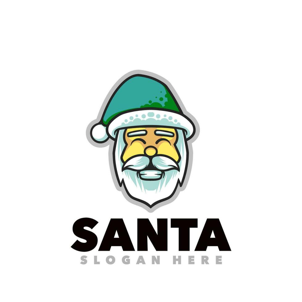 Santa mascot cartoon vector