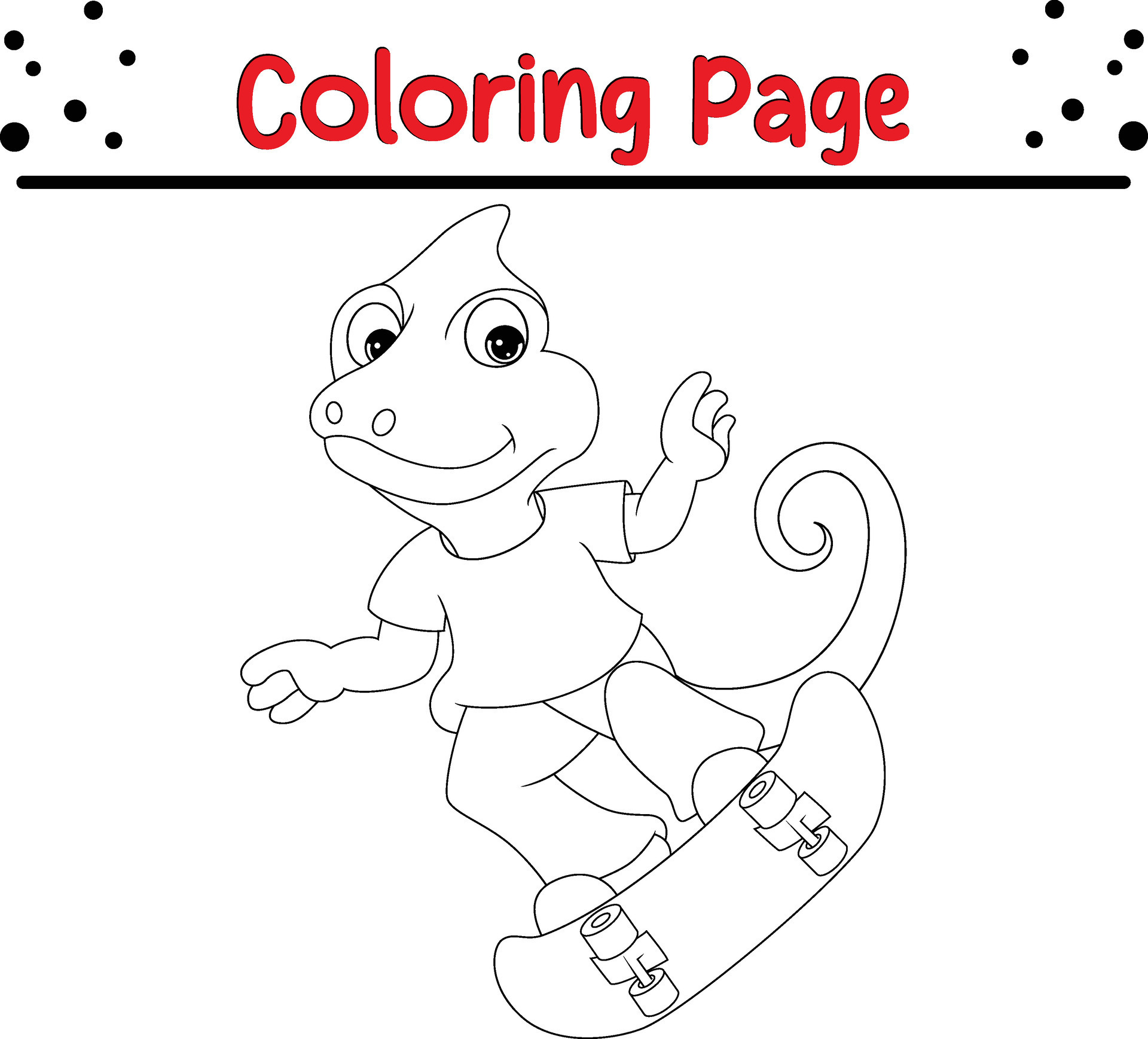 Lizard Coloring Pages 