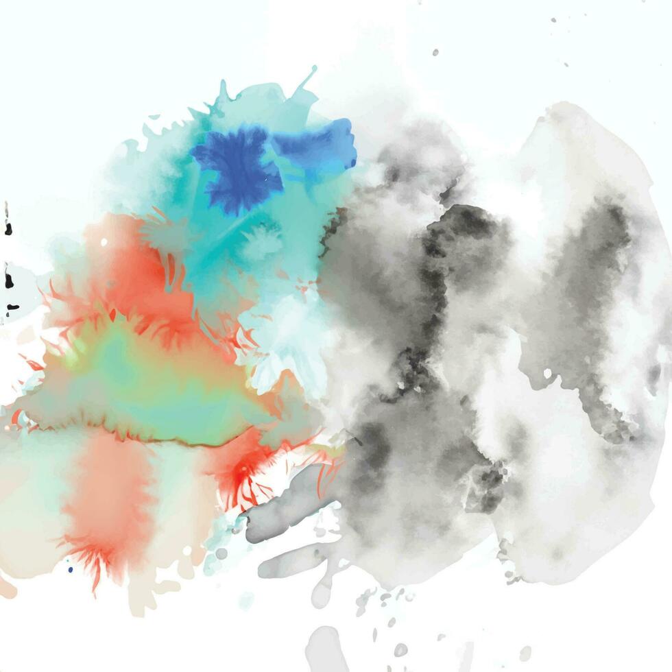 Abstract background with a colourful watercolour splatter design vector