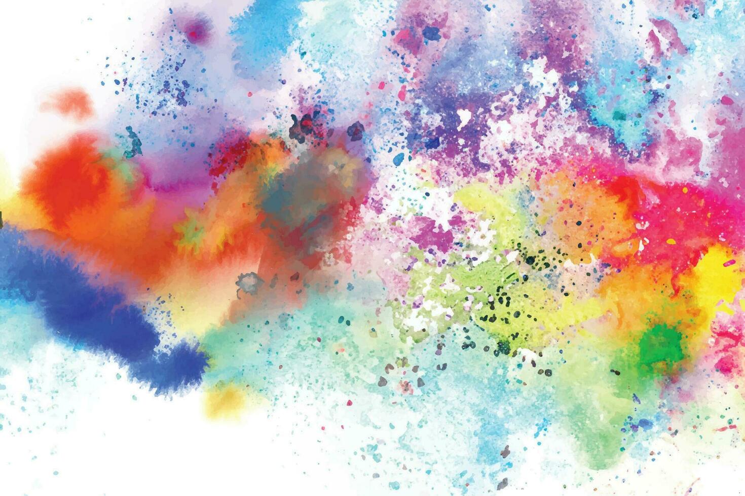 Abstract background with a colourful watercolour splatter design vector