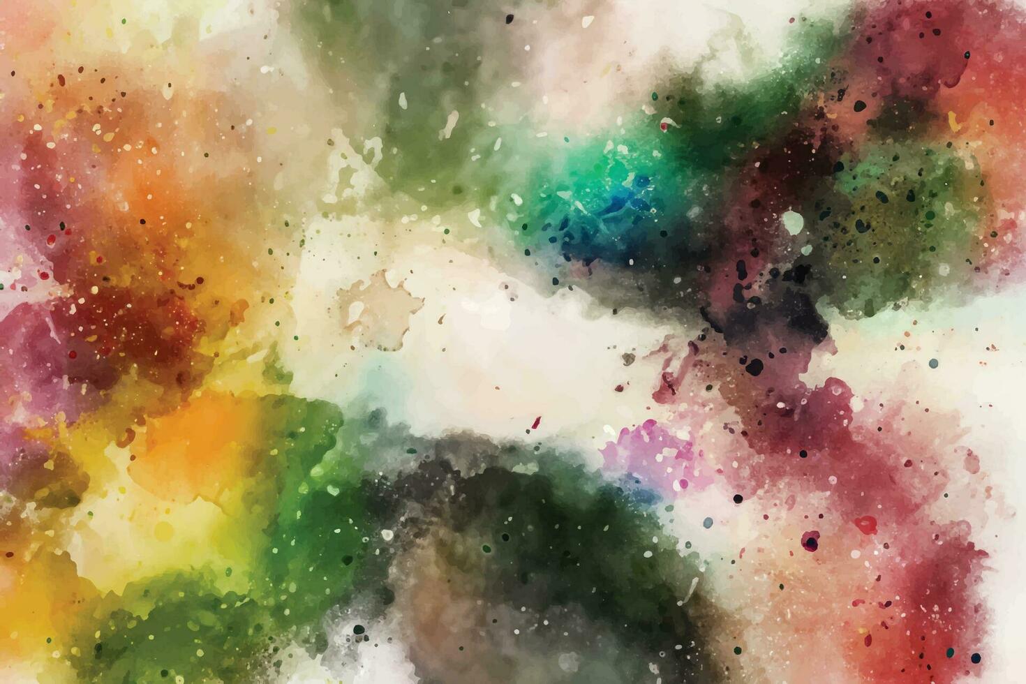 Abstract background with a colourful watercolour splatter design vector