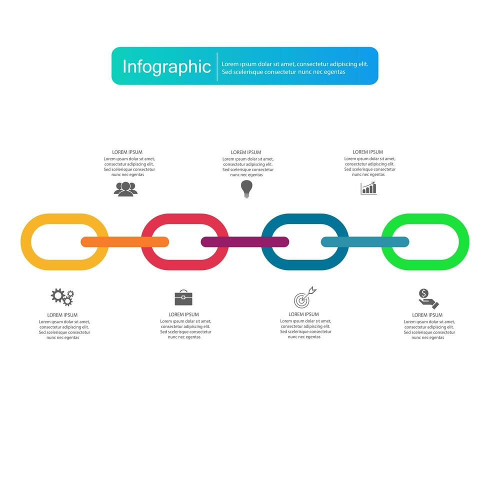 Infographic vector, graph. presentation. Business concepts, parts, steps, processes. Visualization of infographic data. Startup template. - Vector photo