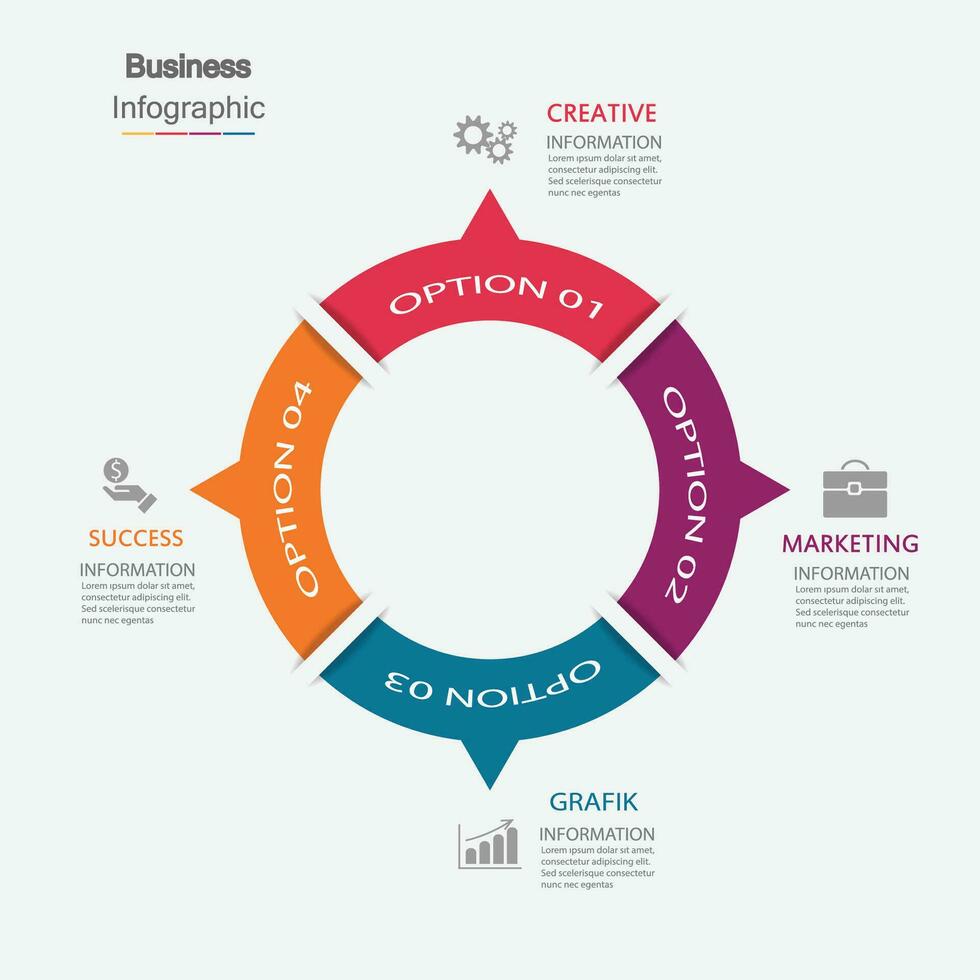 Infographic vector, graph. presentation. Business concepts, parts, steps, processes. Visualization of infographic data. Startup template. - Vector