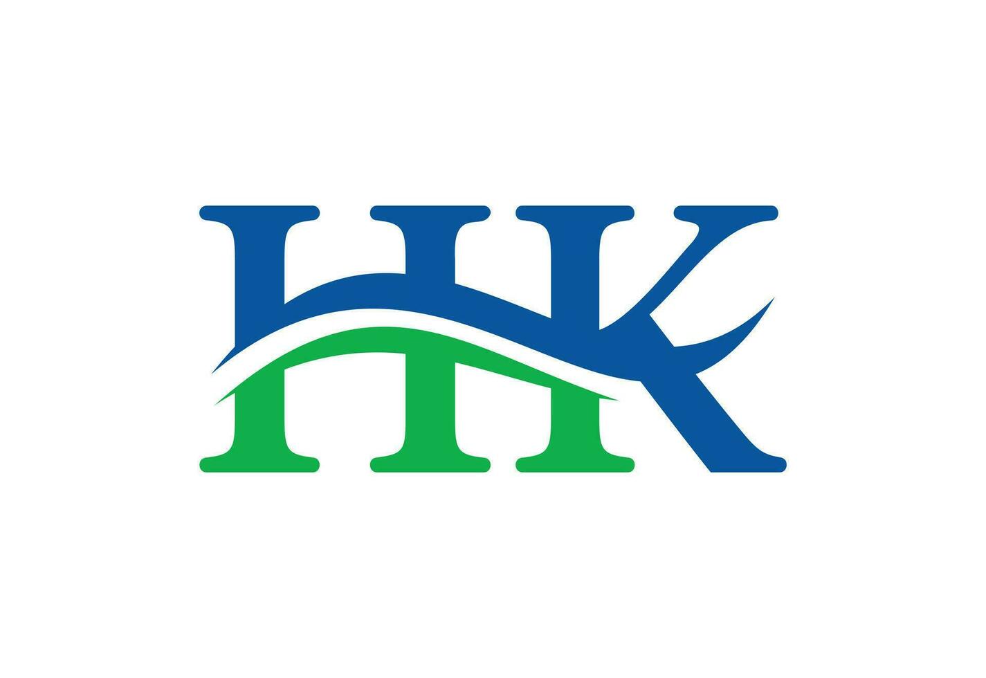alfabetos hk letra logo diseño con creativo firmar, vector ilustración