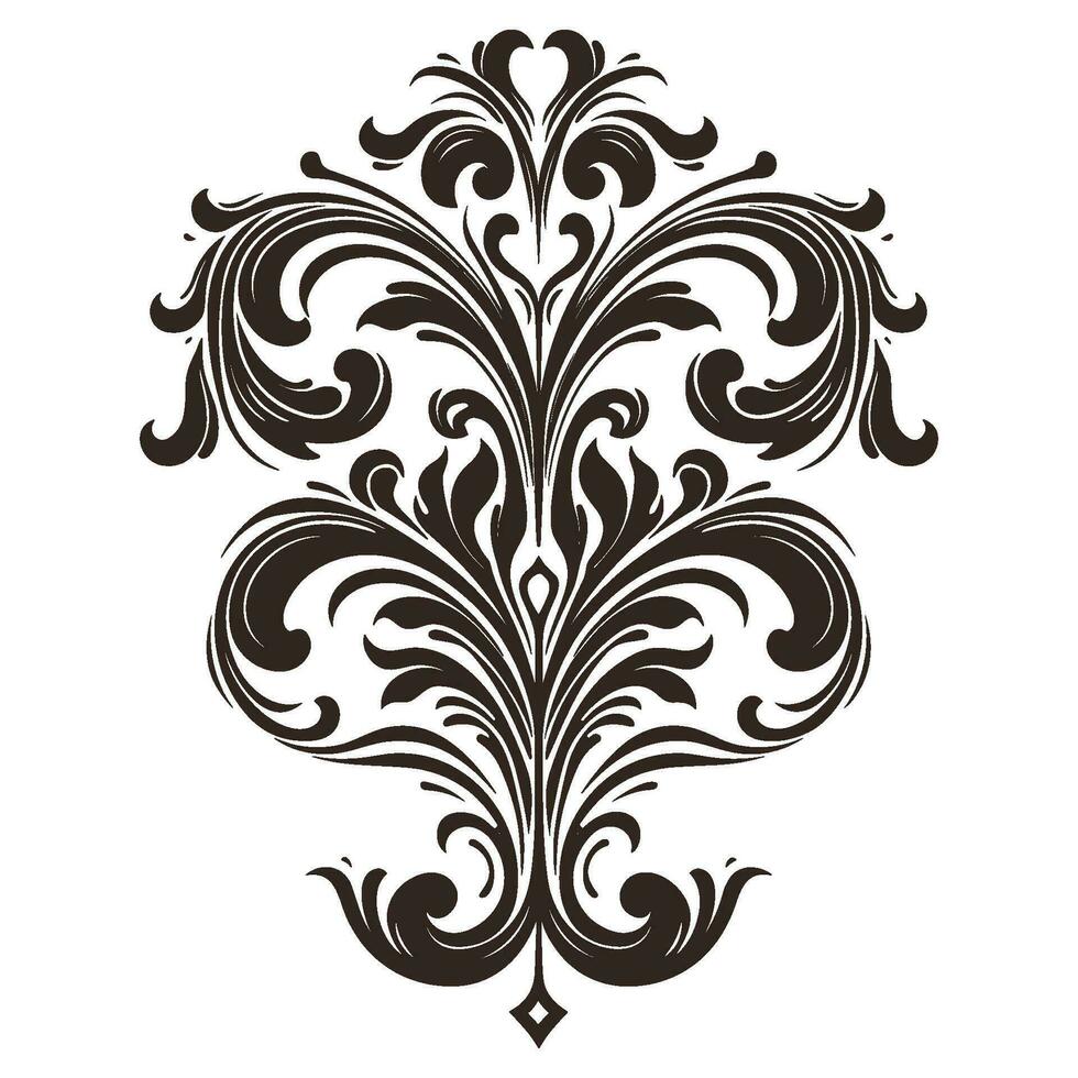 Vintage typographic design element vector, Calligraphic vector decorative Ornament element