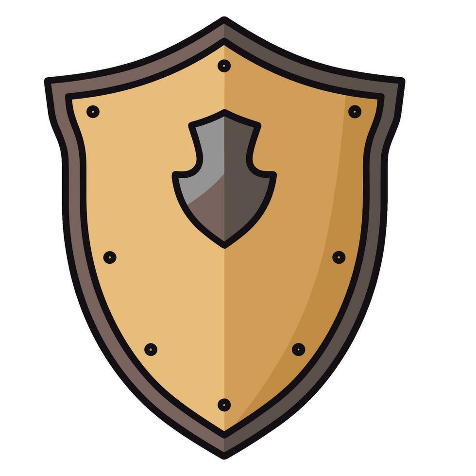 Shield Protect badge vector illustration, Shield Vector clipart