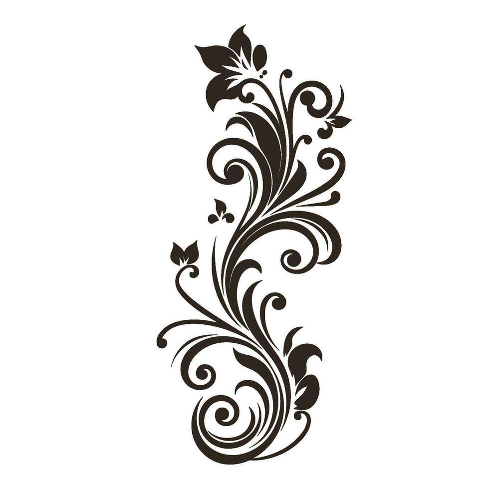 Vintage typographic design element vector, Calligraphic vector decorative Ornament element