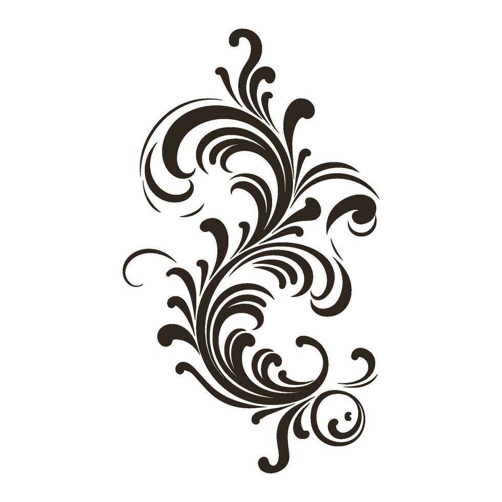 Vintage typographic design element vector, Calligraphic vector decorative Ornament element