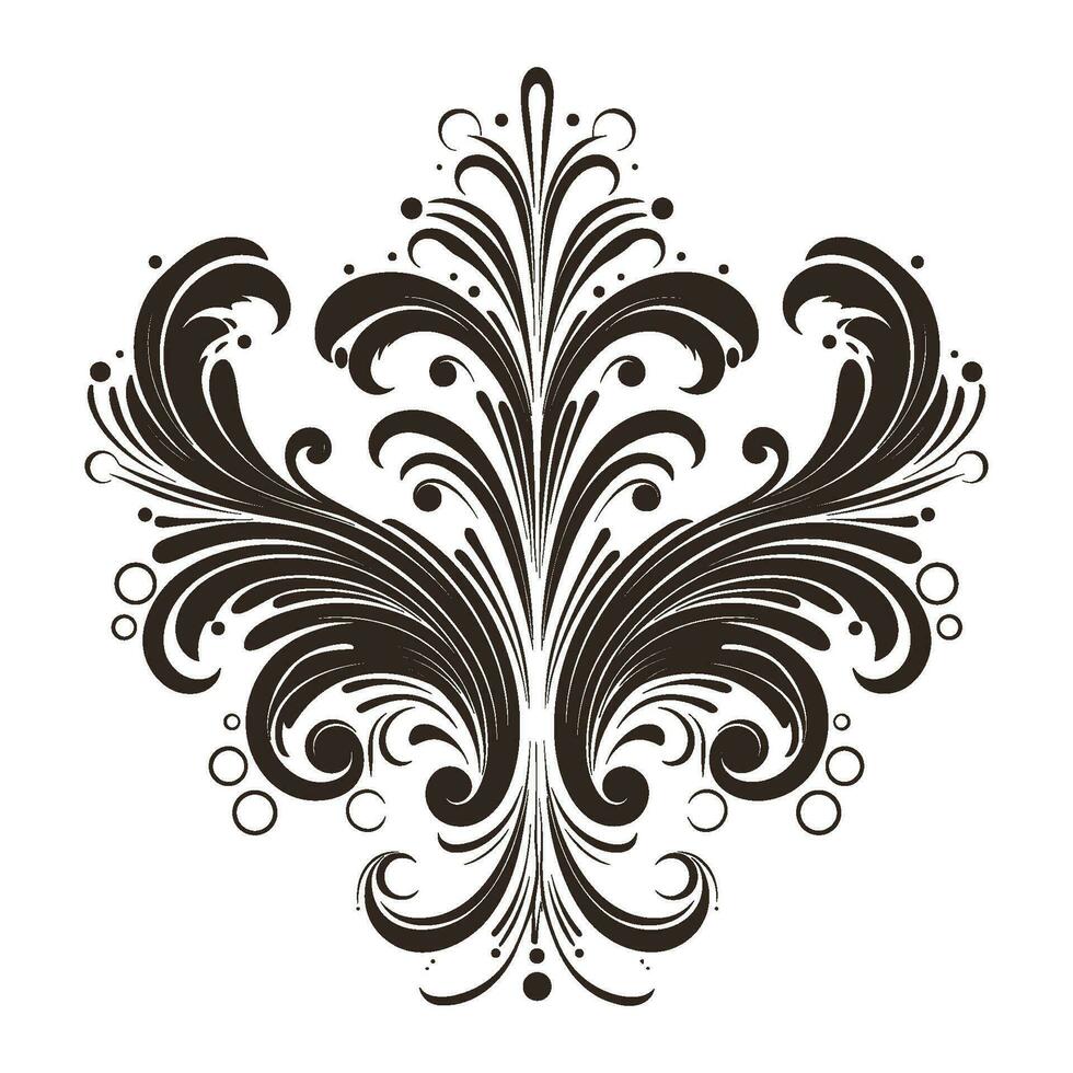Vintage typographic design element vector, Calligraphic vector decorative Ornament element