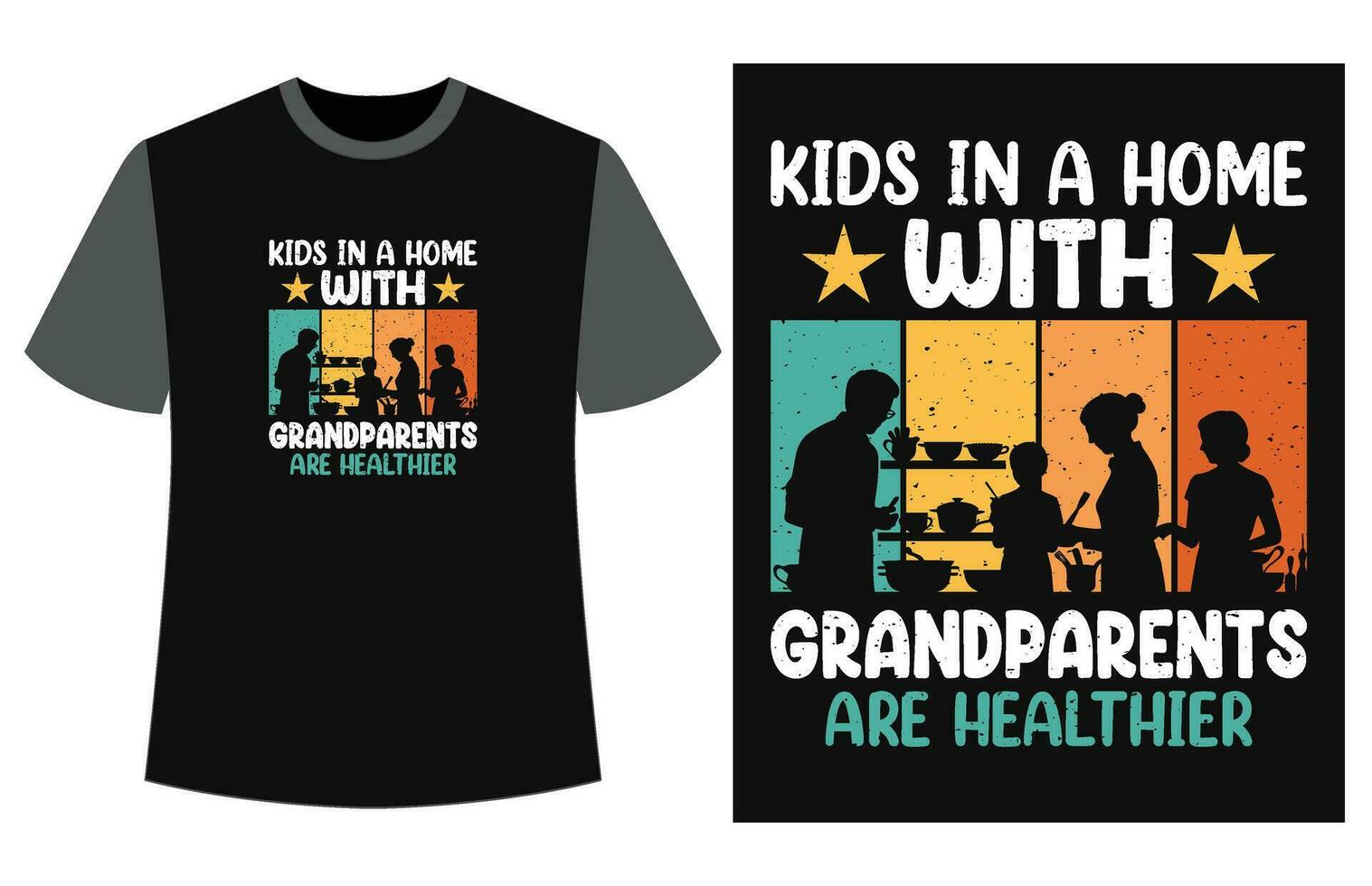 Happy Grandparents Day t-shirt vector, funny vintage Grandparents Day t-shirt design vector