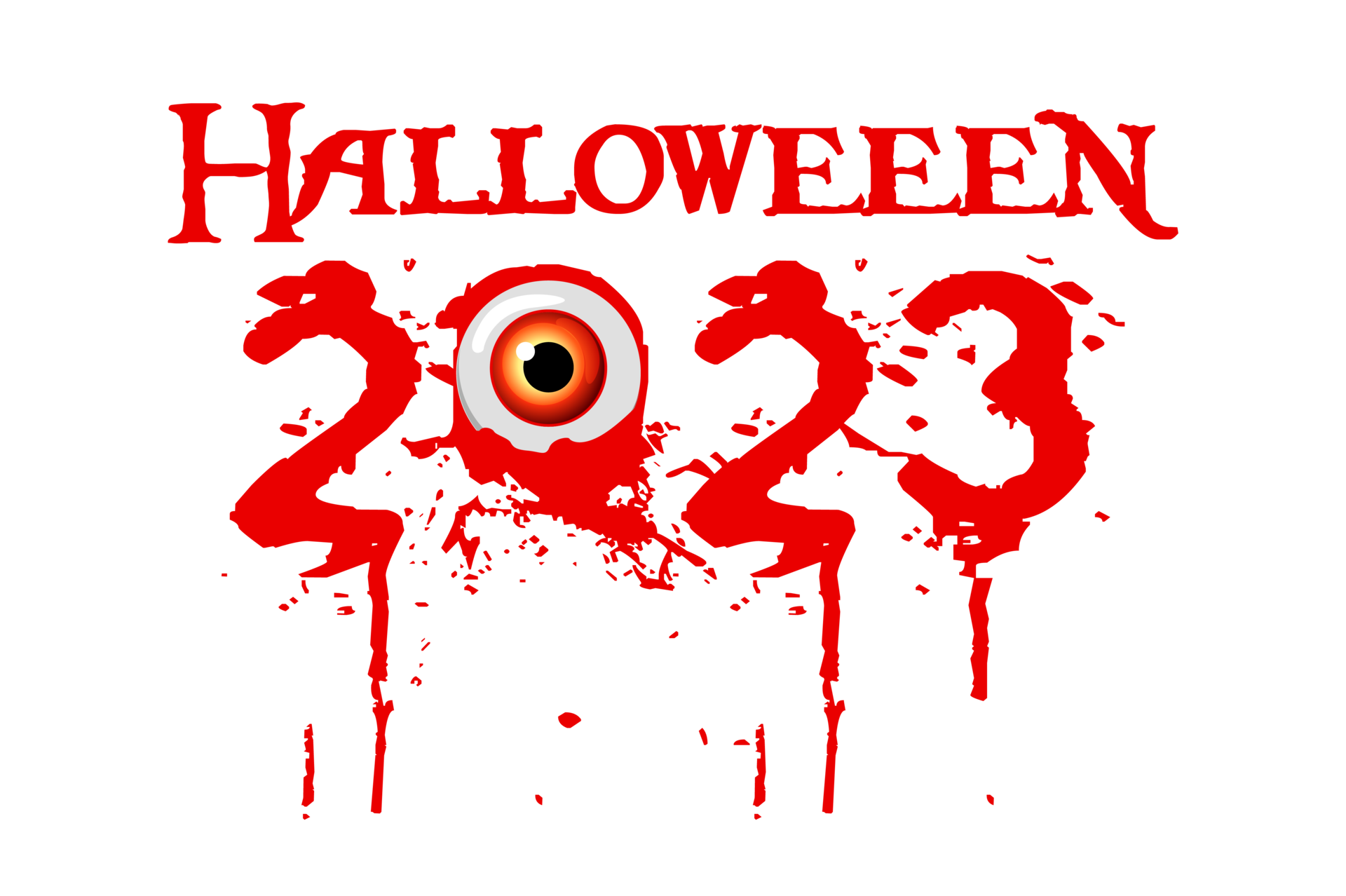 Halloween 2023 with eye and blood 29881323 PNG Halloween 2023 with eye and blood 29881323 PNG