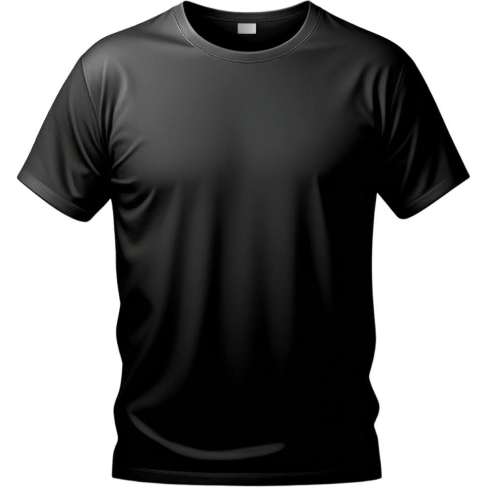 Black T Shirt Mockup. AI Generative png