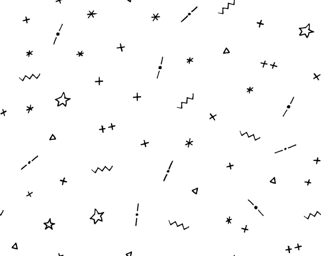 a black and white pattern with stars and arrows vector