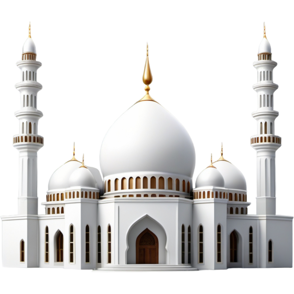 mosque islamic icon. AI Generative png