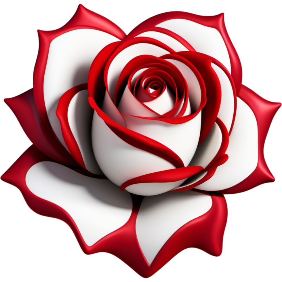 l'amour fleur rouge Rose. ai génératif png