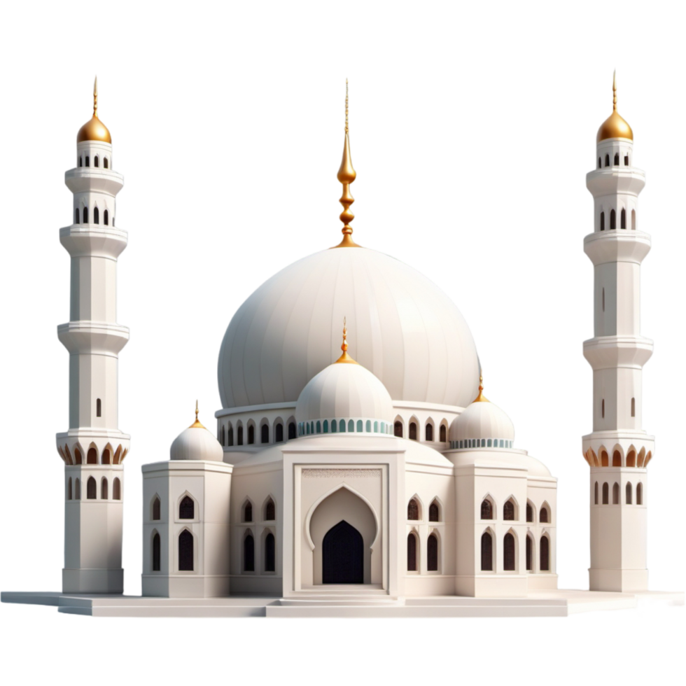 mosque islamic icon. AI Generative png