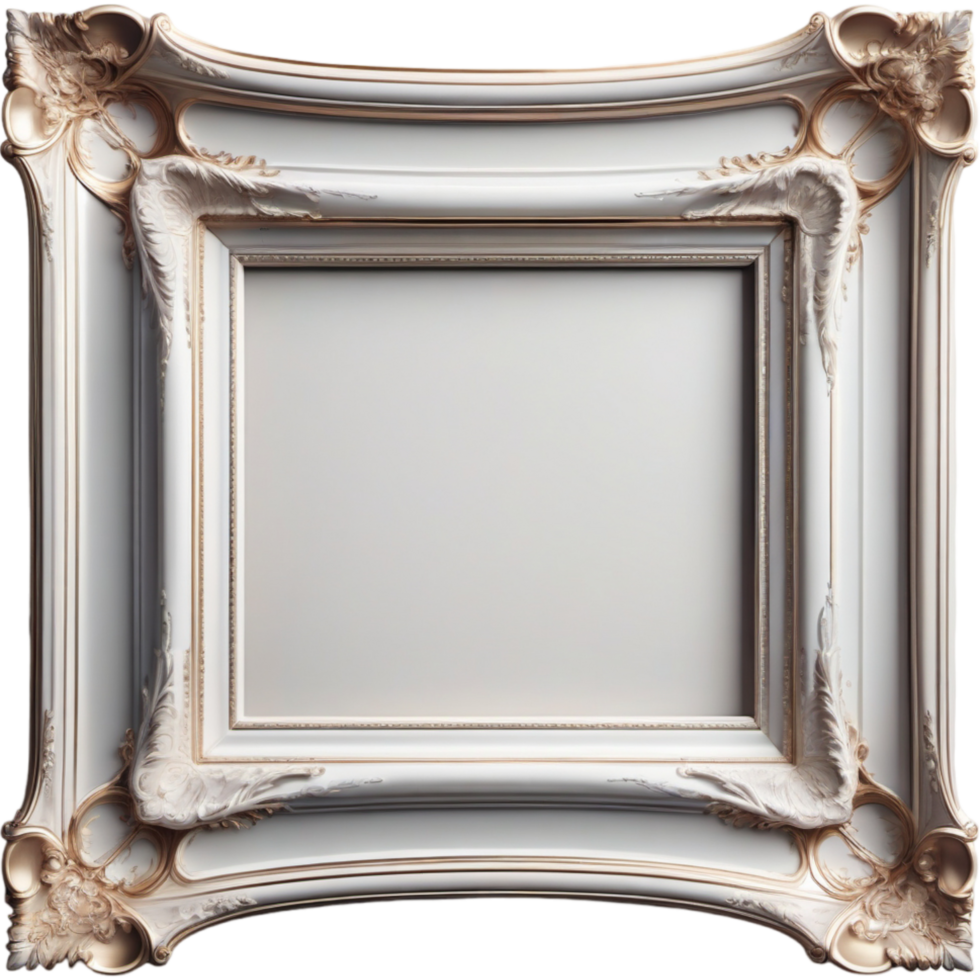 Elegant European Picture Frame. AI Generative 29881651 PNG