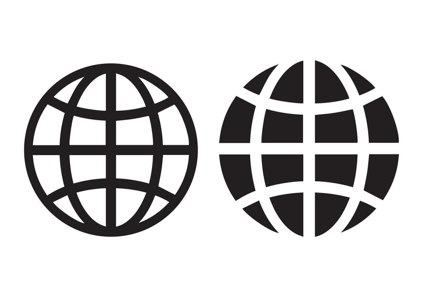 Web icon set, Go to web symbol icon vector