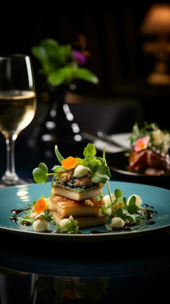 Food and drink - Artful cuisine and refreshing beverages photo