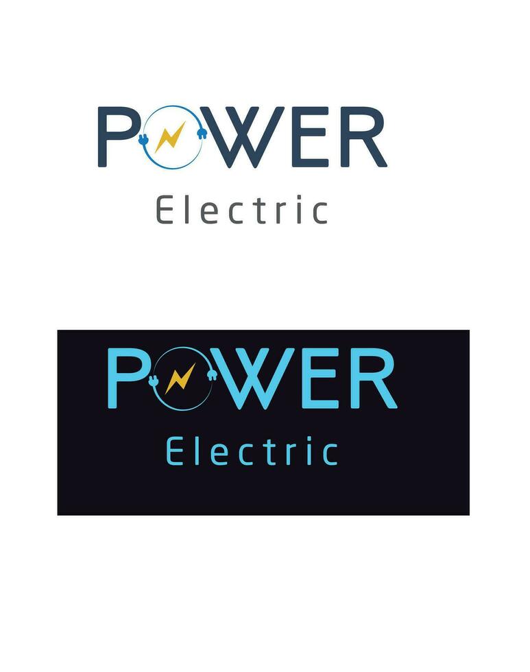 Power logo design vector