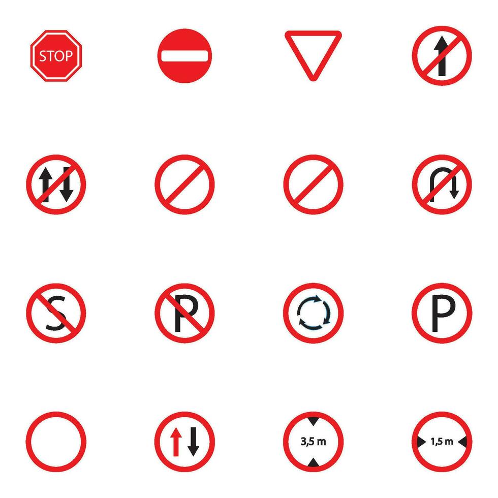 road sign icon vector