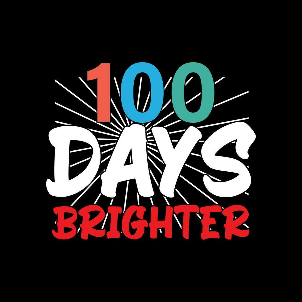 100 days brighter vector