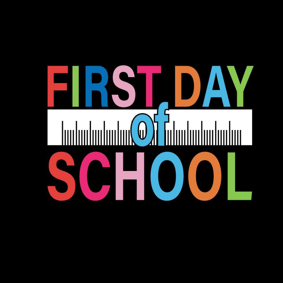 First day of school vector