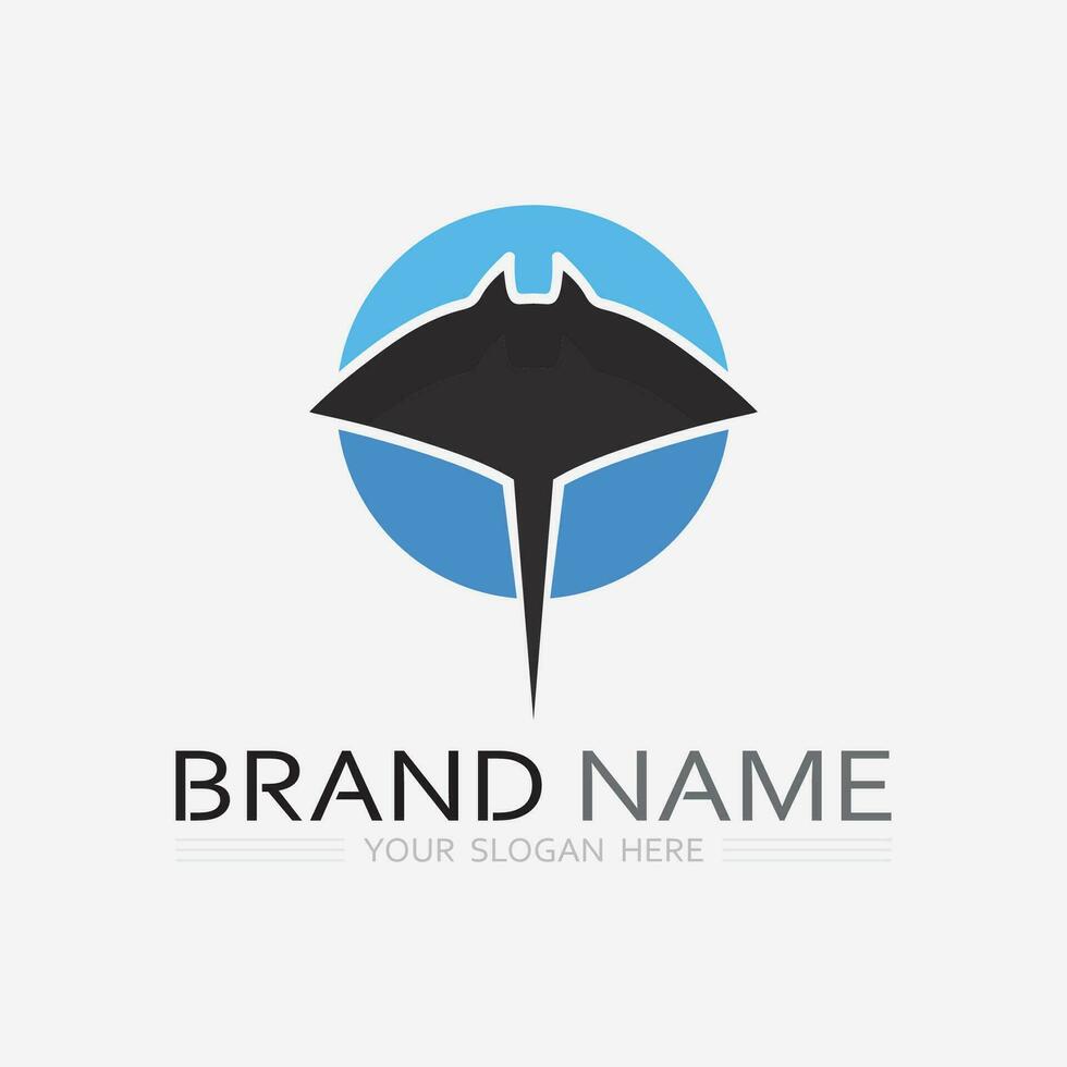 Fish abstract icon design logo template,Creative vector symbol of fishing club or online shop.