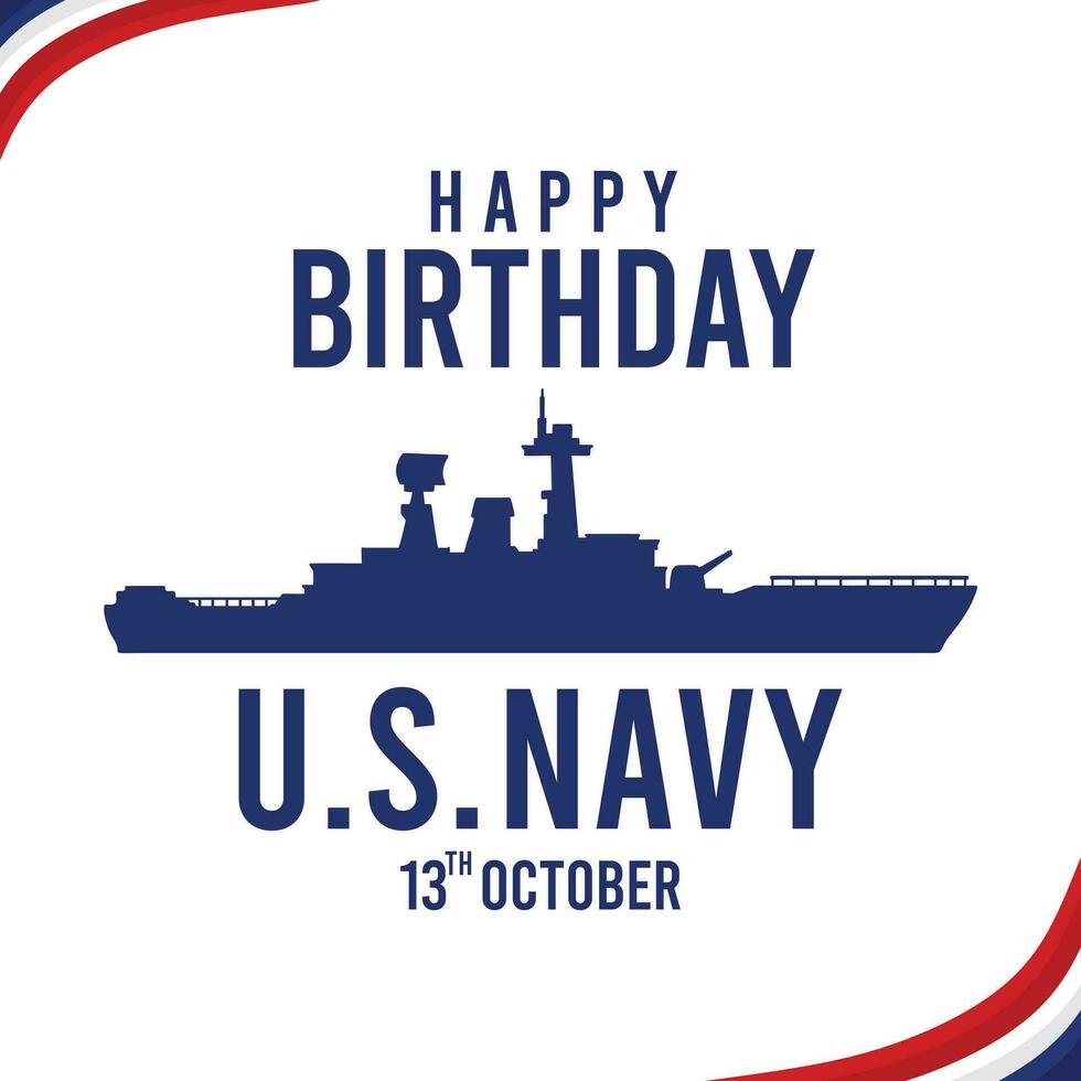 U.S. NAVY Birthday Vector