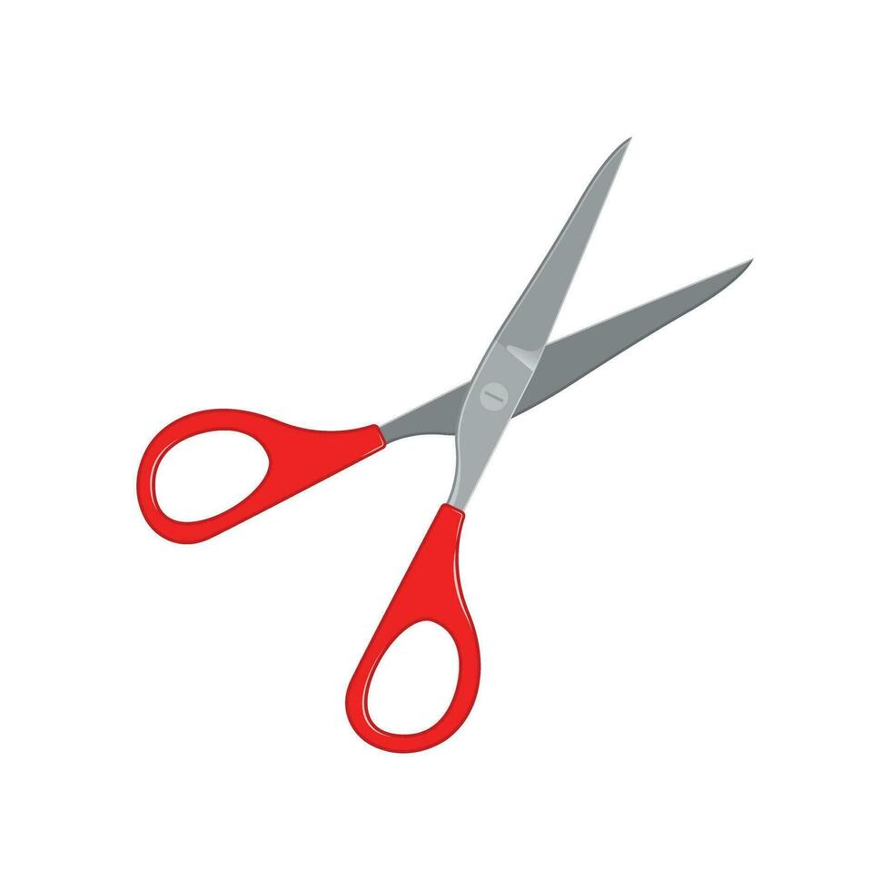 Scissor icon in flat style. Cutting hair equipment vector illustration on isolated background. Hairdressing sign business concept.