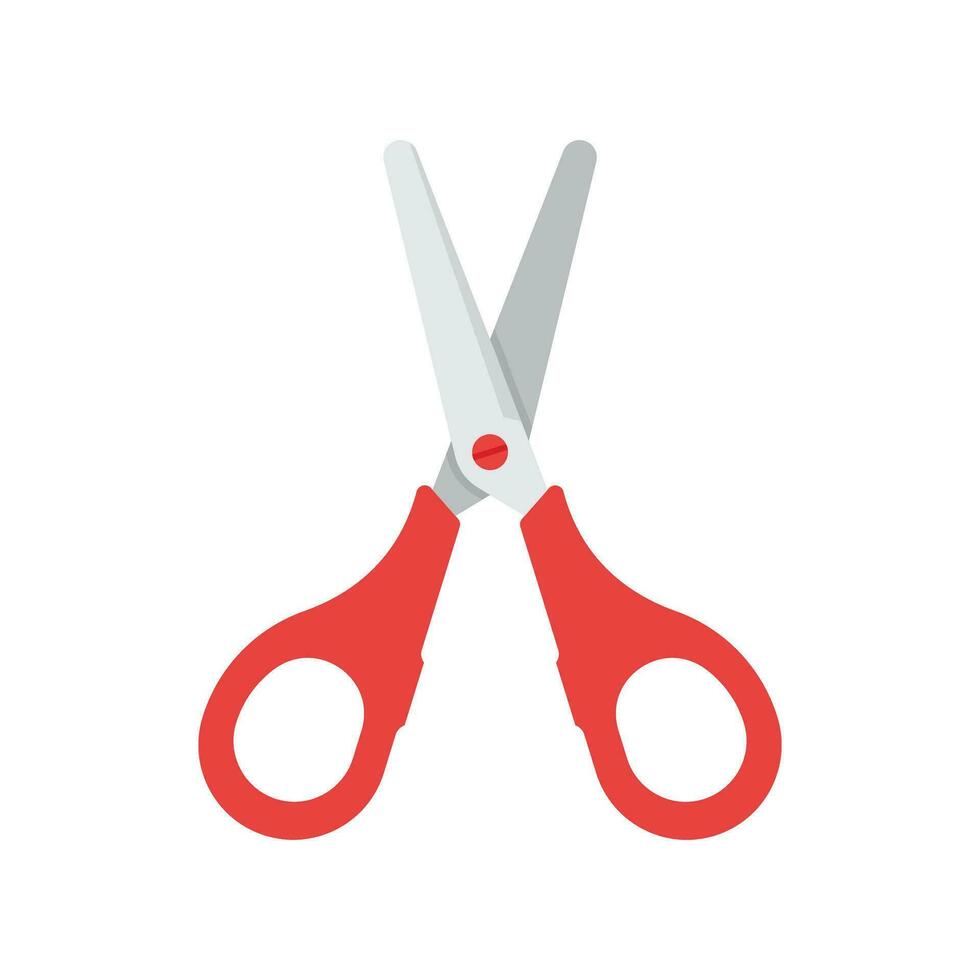 Scissor icon in flat style. Cutting hair equipment vector illustration on isolated background. Hairdressing sign business concept.