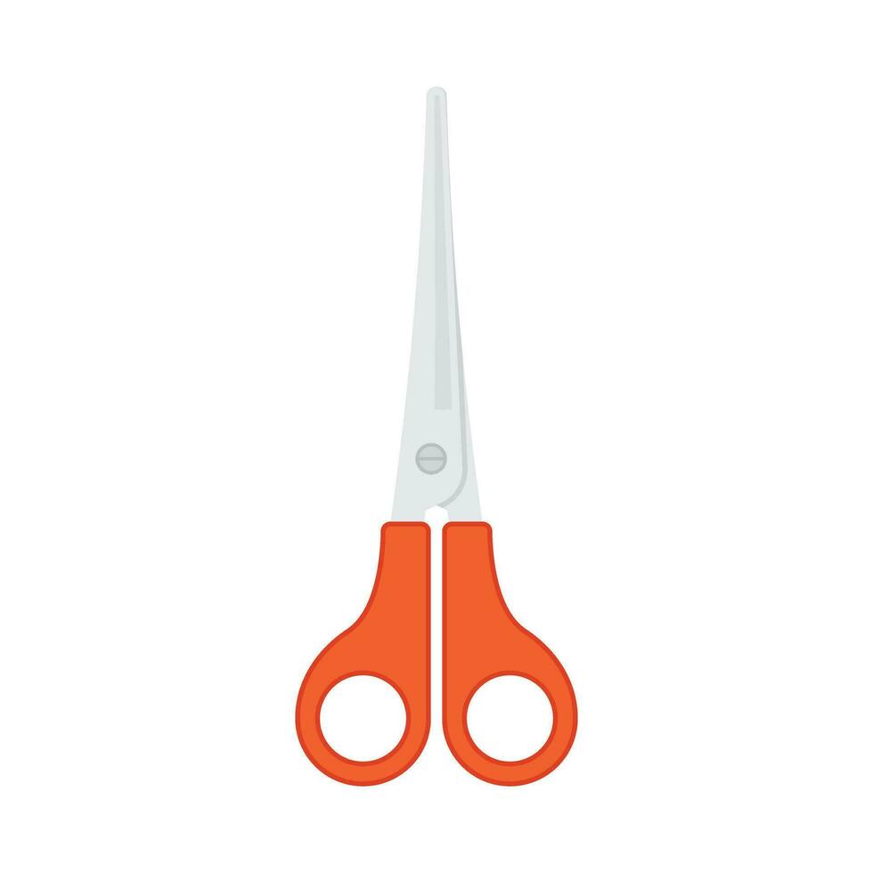 Scissor icon in flat style. Cutting hair equipment vector illustration on isolated background. Hairdressing sign business concept.