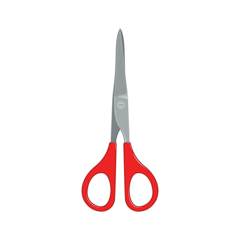 Scissor icon in flat style. Cutting hair equipment vector illustration on isolated background. Hairdressing sign business concept.