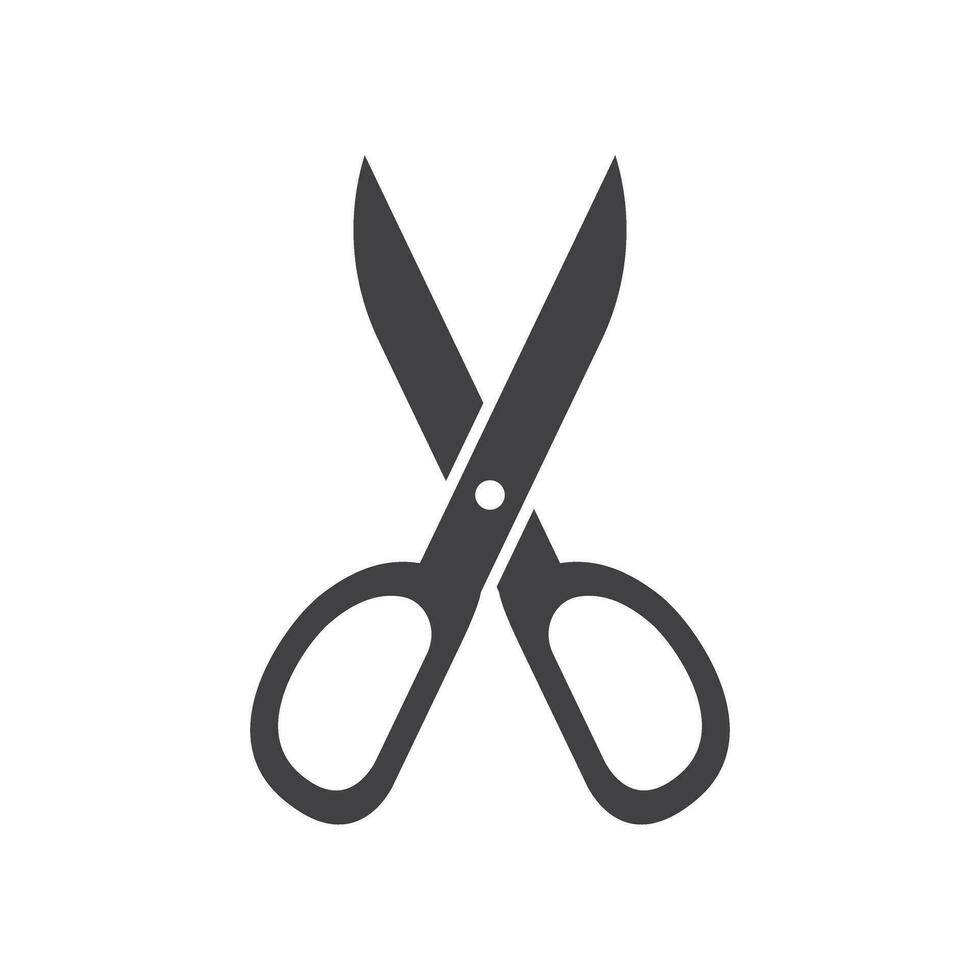 Scissor icon in flat style. Cutting hair equipment vector illustration on isolated background. Hairdressing sign business concept.