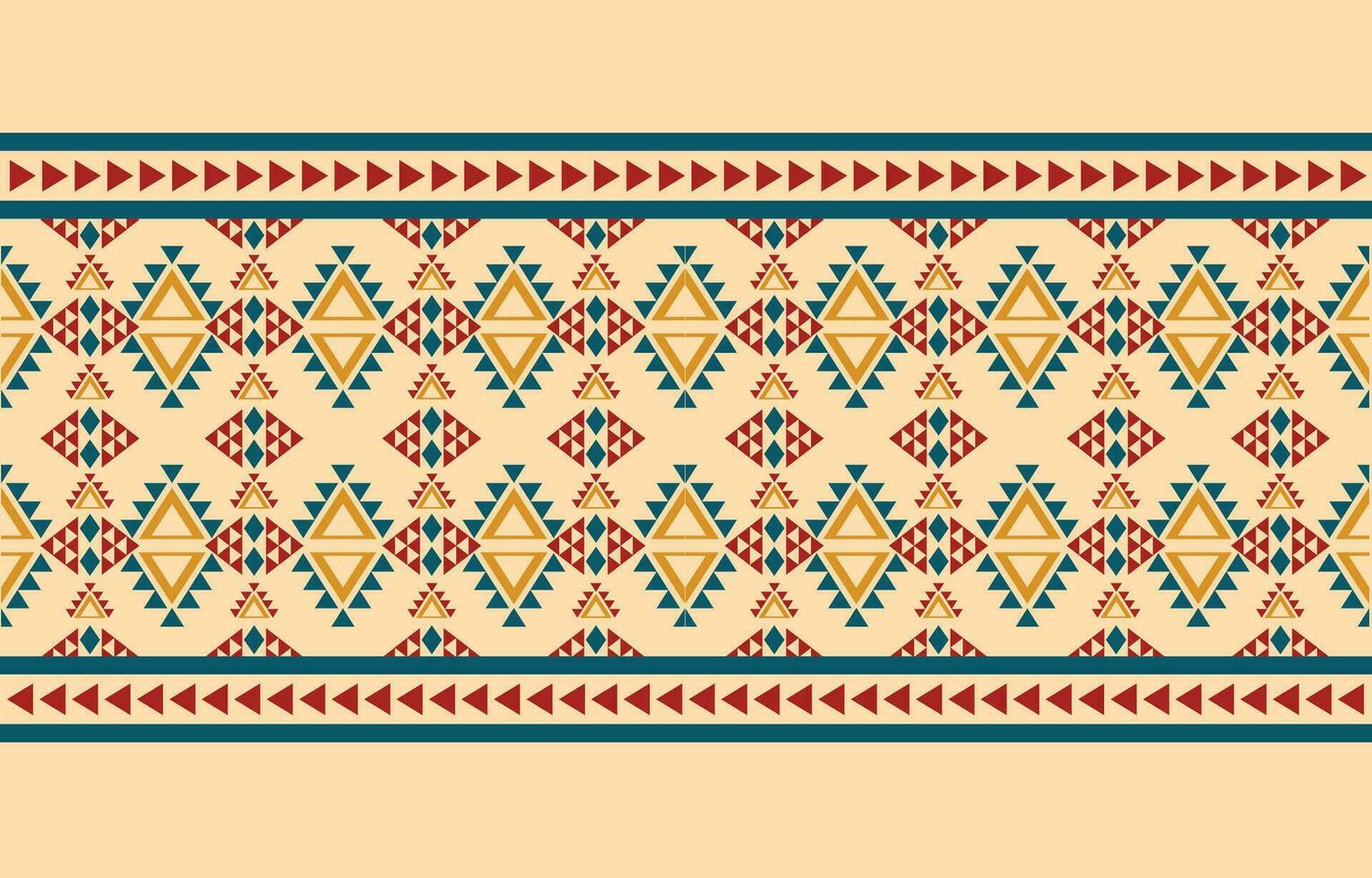 Ethnic abstract ikat art. Aztec ornament print. geometric ethnic pattern seamless  color oriental.  Design for background ,curtain, carpet, wallpaper, clothing, wrapping, Batik, vector illustration.