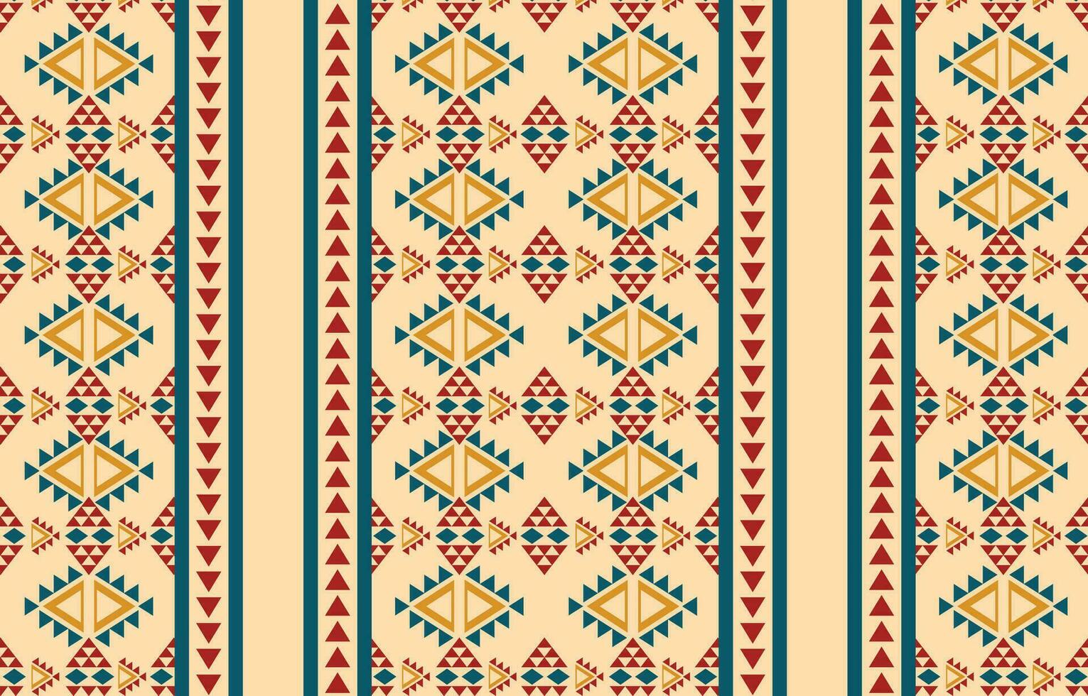 Ethnic abstract ikat art. Aztec ornament print. geometric ethnic pattern seamless  color oriental.  Design for background ,curtain, carpet, wallpaper, clothing, wrapping, Batik, vector illustration.