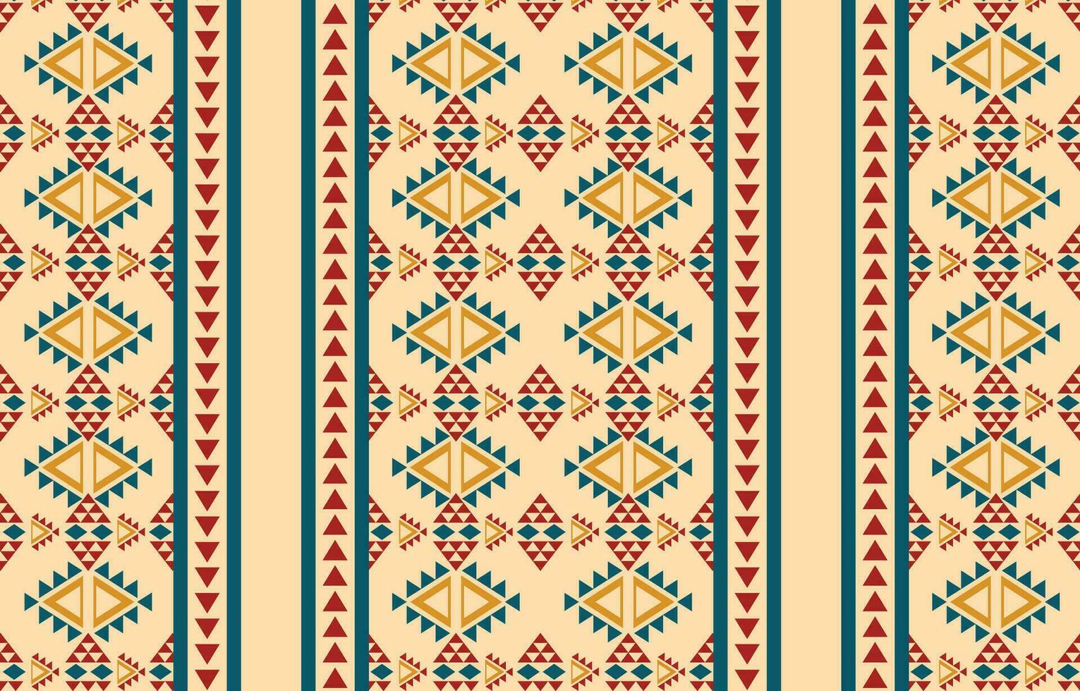 Ethnic abstract ikat art. Aztec ornament print. geometric ethnic pattern seamless  color oriental.  Design for background ,curtain, carpet, wallpaper, clothing, wrapping, Batik, vector illustration.