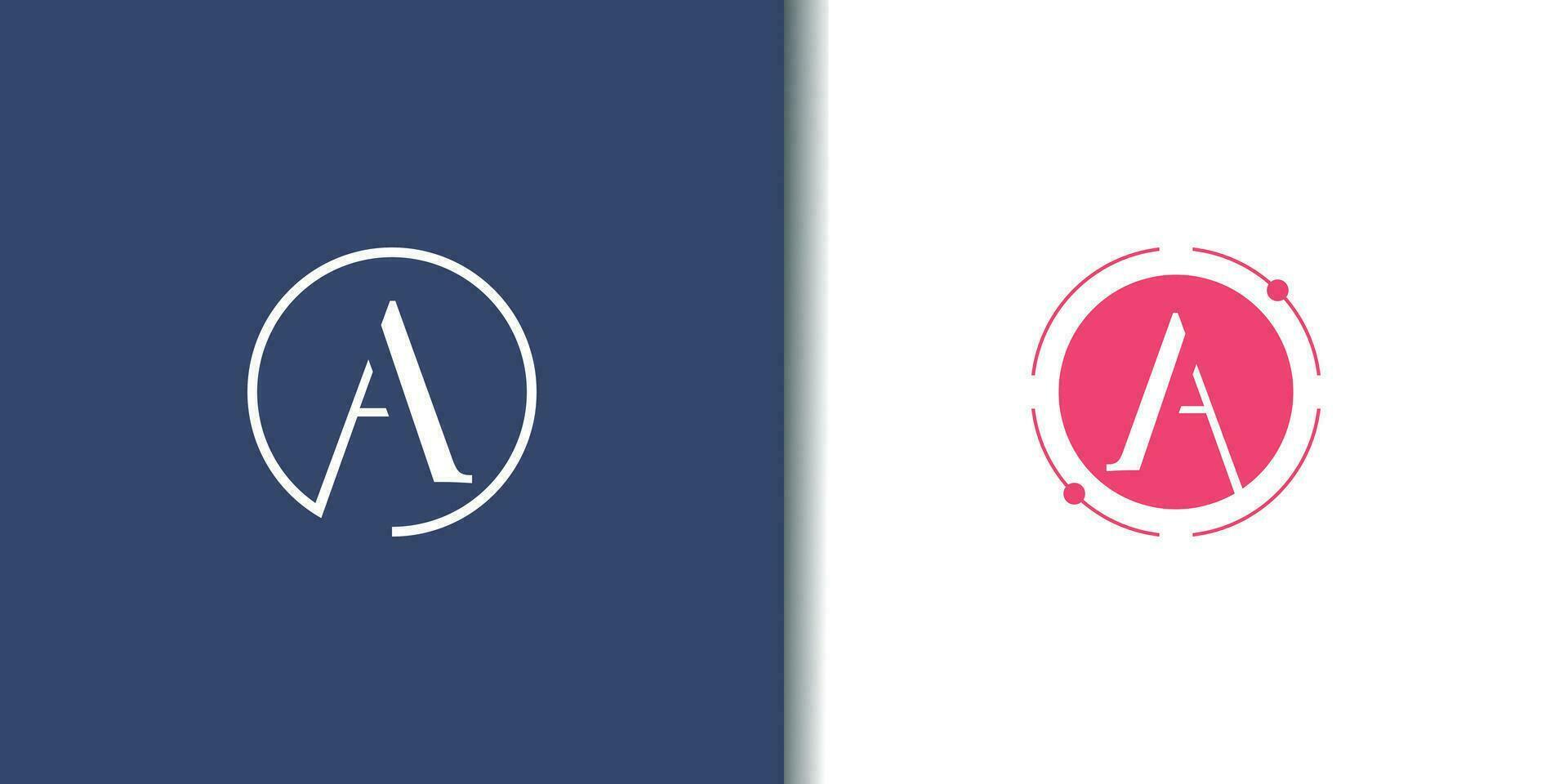Letter A logo design element vector with modern concept