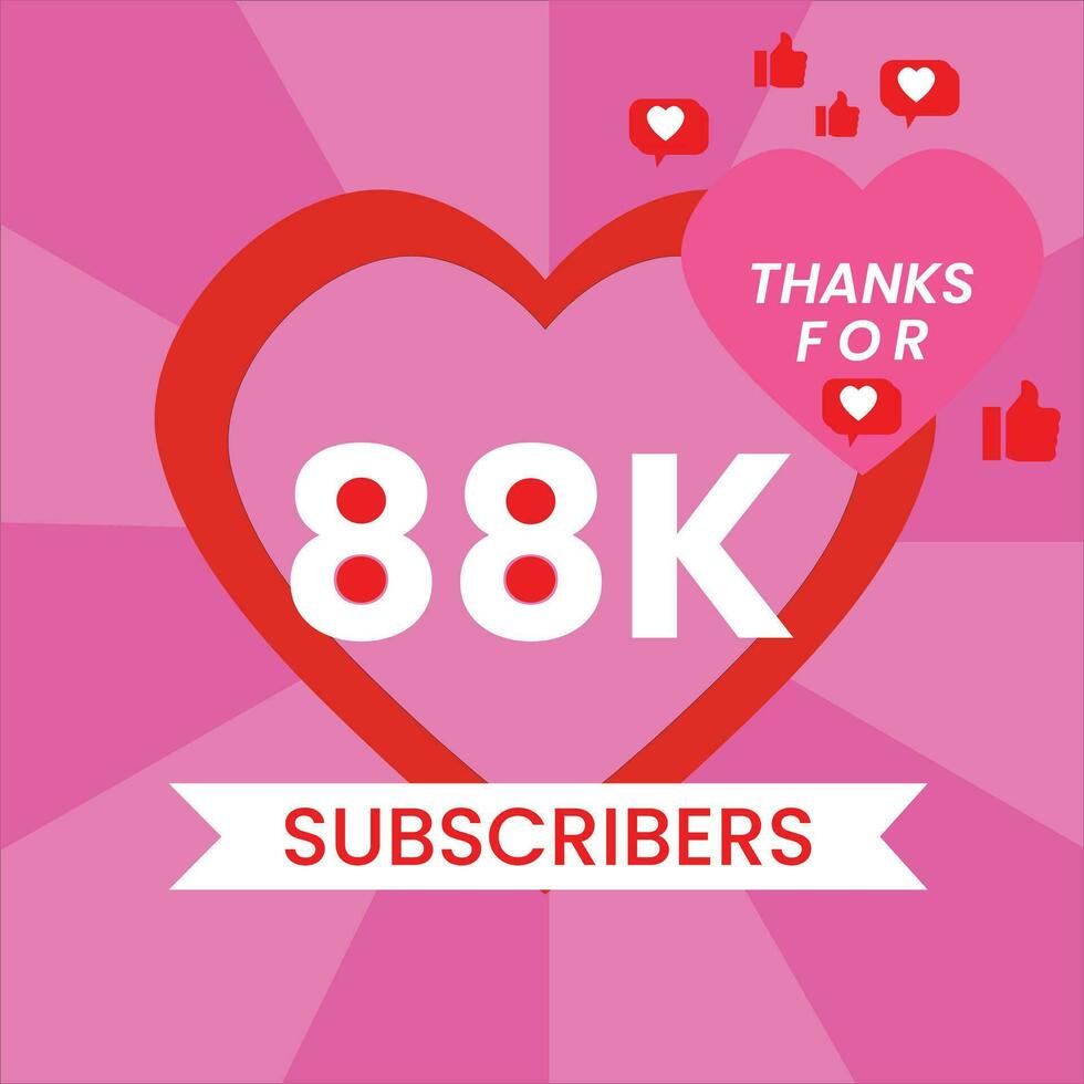 Thanks for 88k subscriber vector