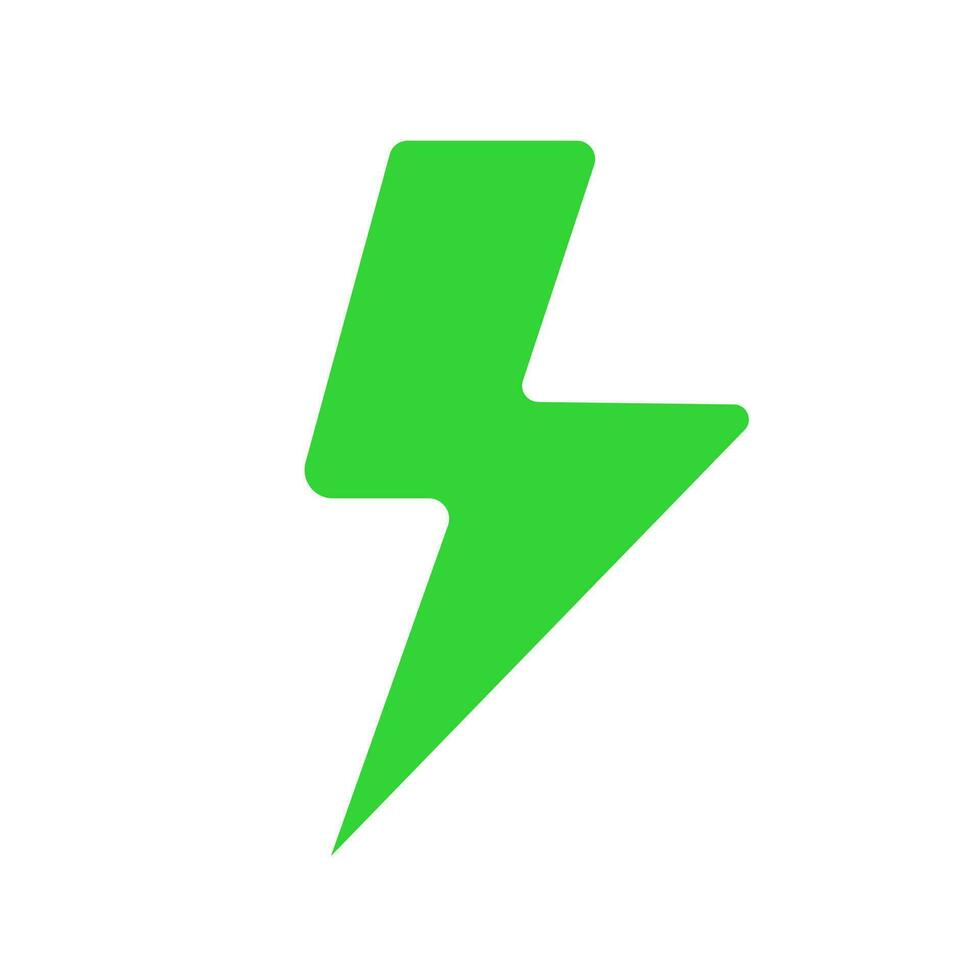 Lightning icon vector. Eco Flash sign vector