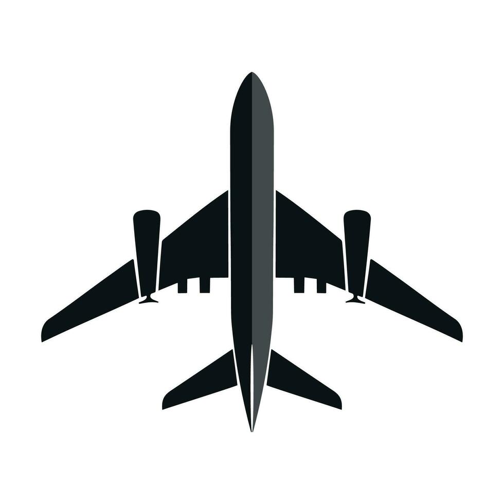 aviones vector icono en blanco fondo, avión logo