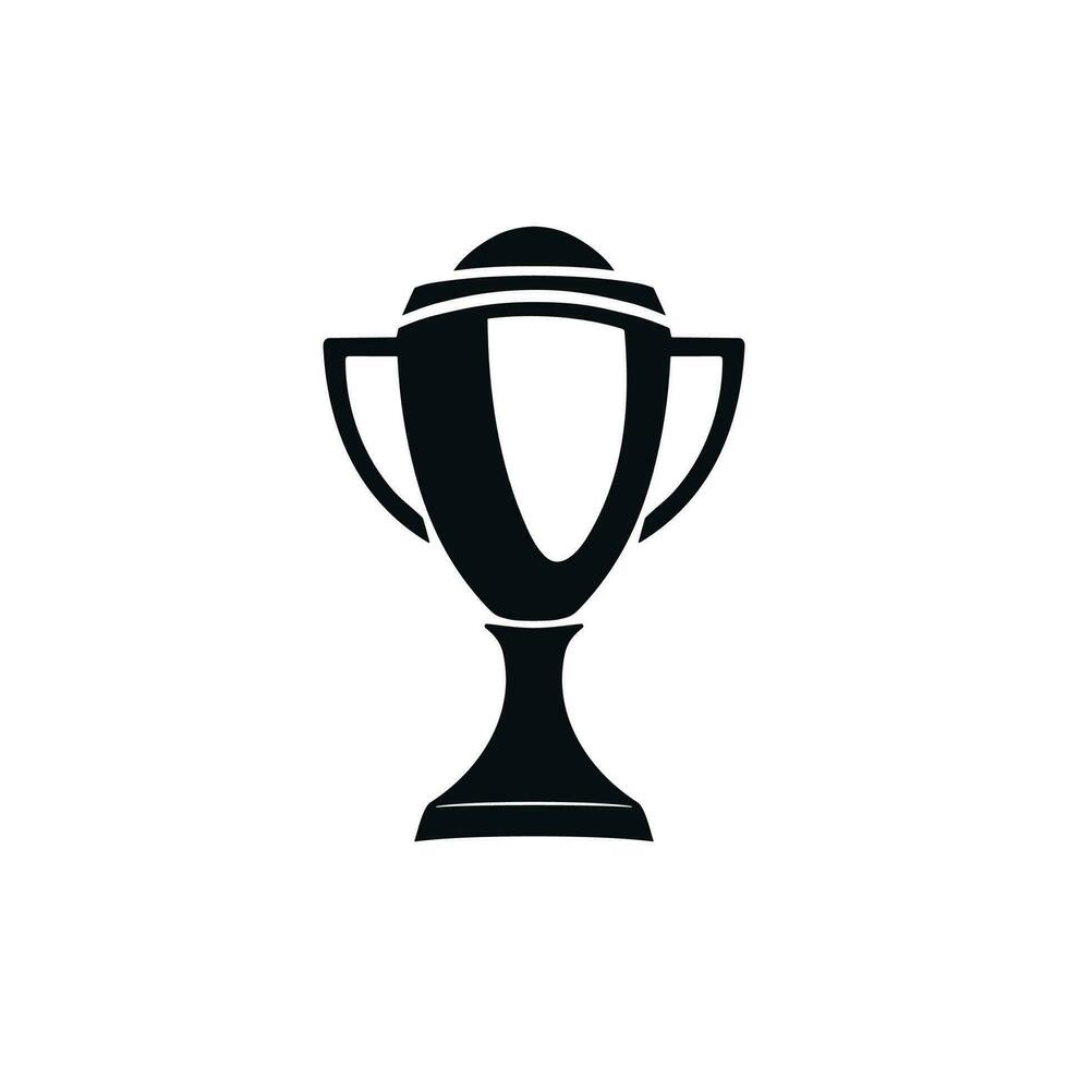 Trophy Icon Vector Illustration, Champion Cup Logo