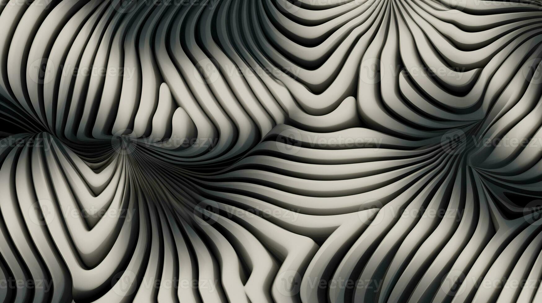 3D Abstract geometric background. Generative AI photo