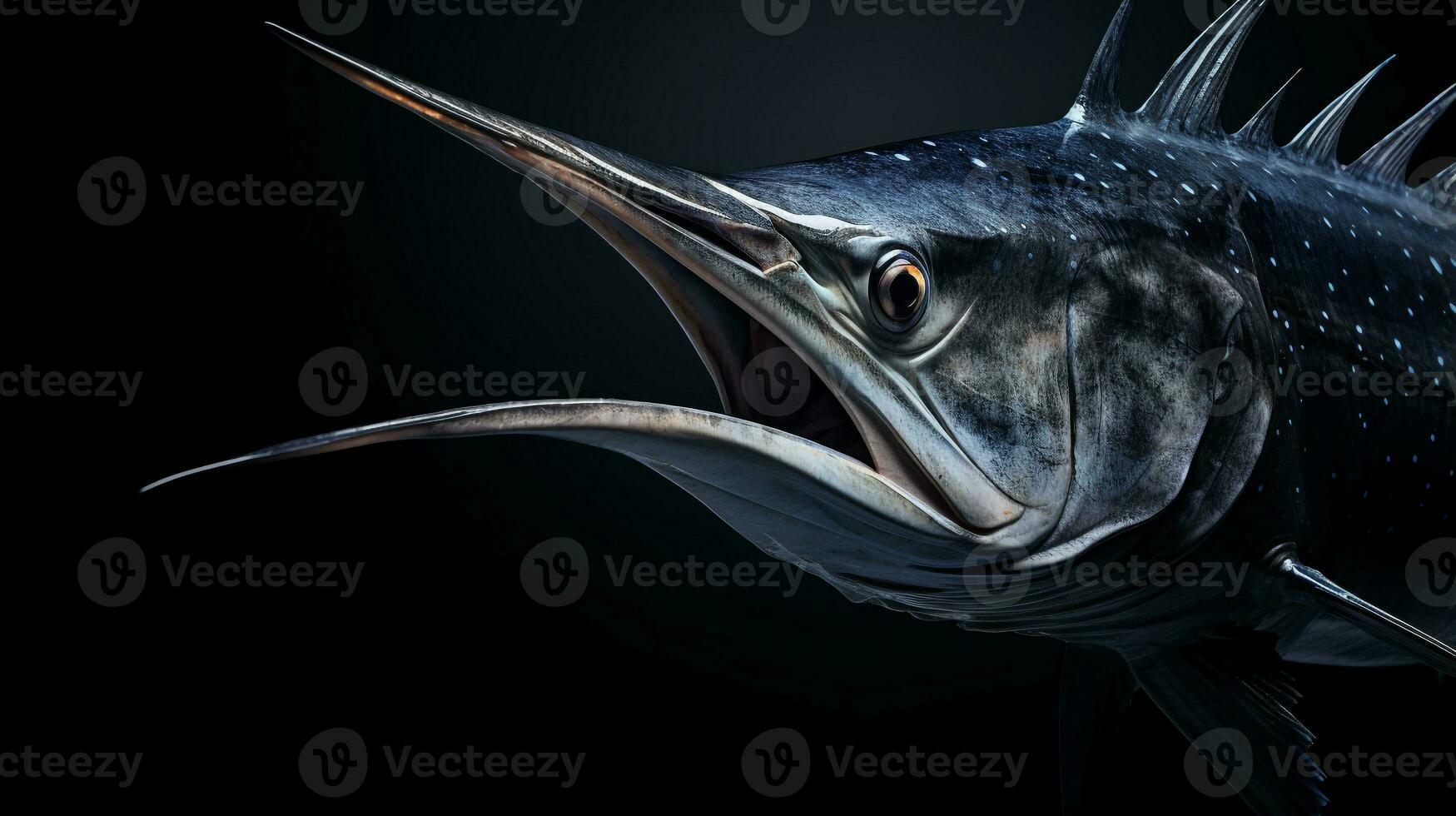 Wildlife photography of Photo of Swordfish. Generative AI