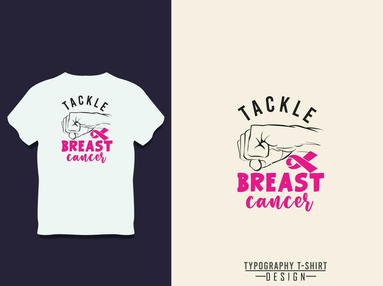 international day against breast cancer typography t shirt design vector