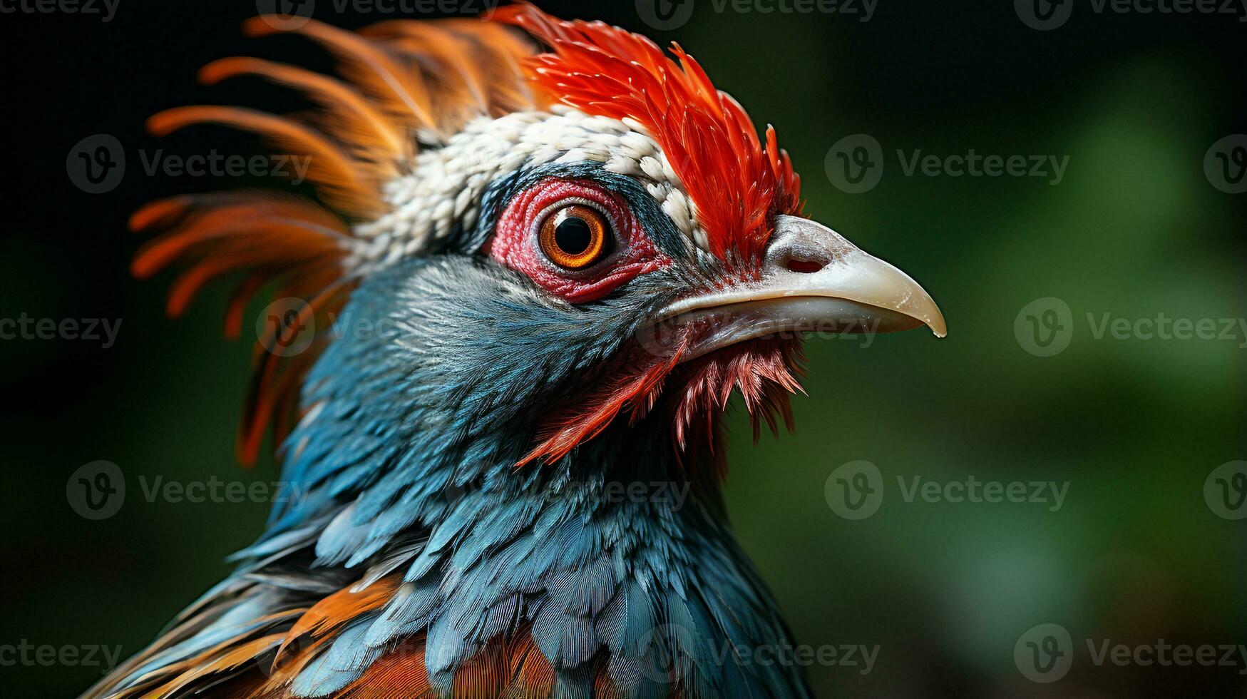 Close-up photo of a Pheasant looking any direction. Generative AI