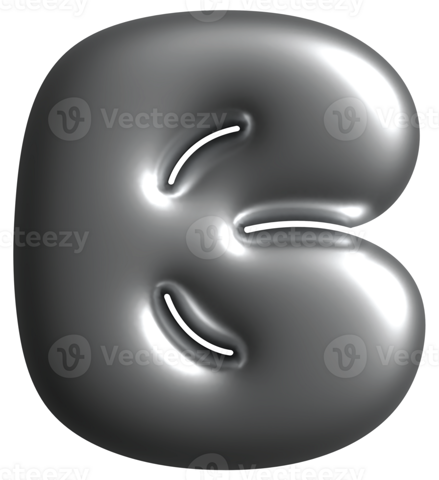 Hologram Alphabet Uppercase B png