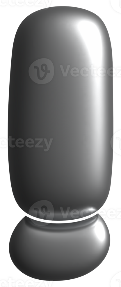 Hologram Chrome  symbol Exclamation Mark png